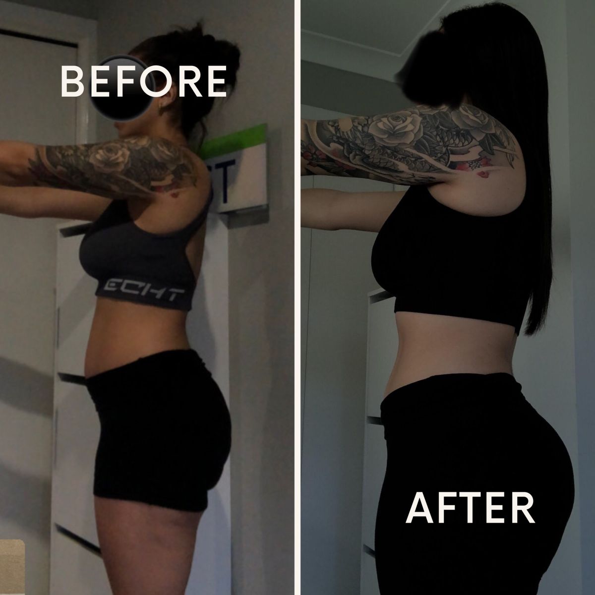 Wanna Win Fitness client before and after progress photo